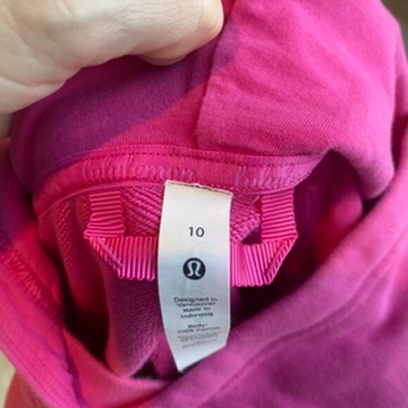 Lululemon Women's Cropped Sweatshirt Sz 10 - Picture 3 of 3